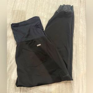 Black maternity FIGS joggers-XL